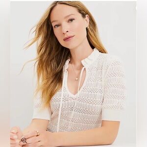 Loft Short Sleeve Sweater Top